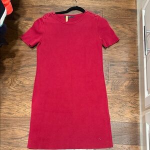 Gucci XS Red Button-Shoulder Dress